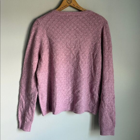 NEW BODEN Pointelle Long-Sleeve Cardigan Large - Picture 2 of 8